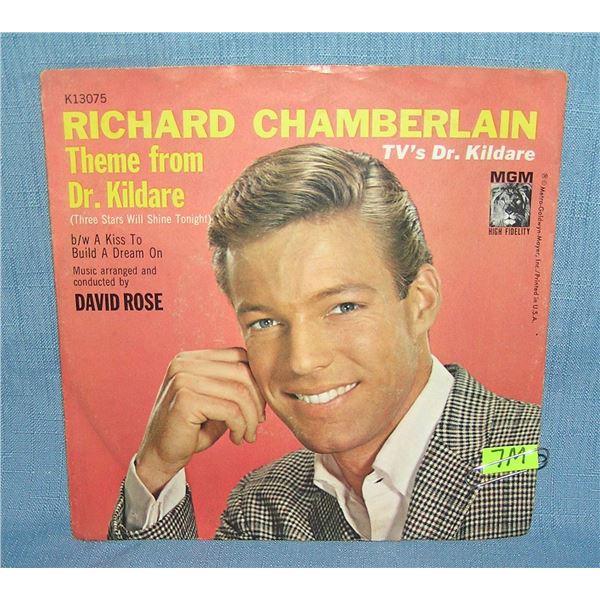 Richard Chamberlain 45 RPM record with picture sleeve