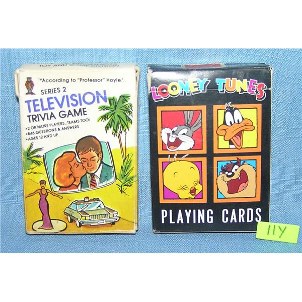 Pair of vintage playing card decks