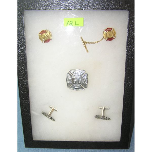 Group of Fire Dept collectibles