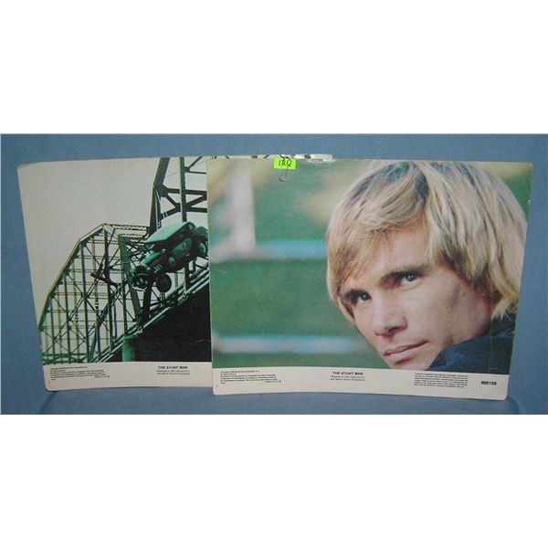Pair of movie photo posters from the Stuntman