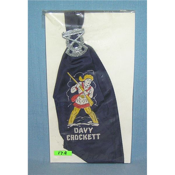 Davy Crocket tie with sharpshooters badge