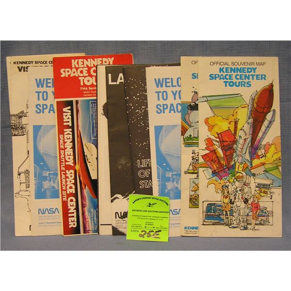 Vintage space related maps and booklets