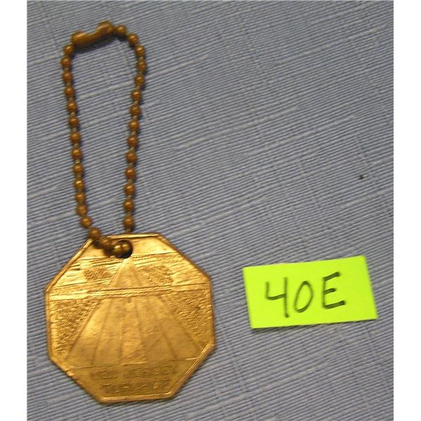 New Jersey Turnpike medal and key chain
