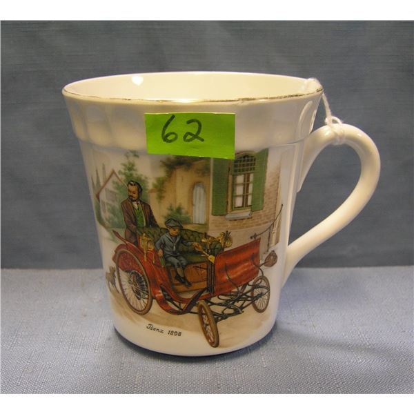 Mercedes Benz horseless carriage coffee mug