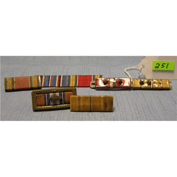 Collection of WWII military bars