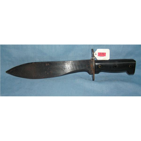 Large post WWII fighting knife signed Kiffe