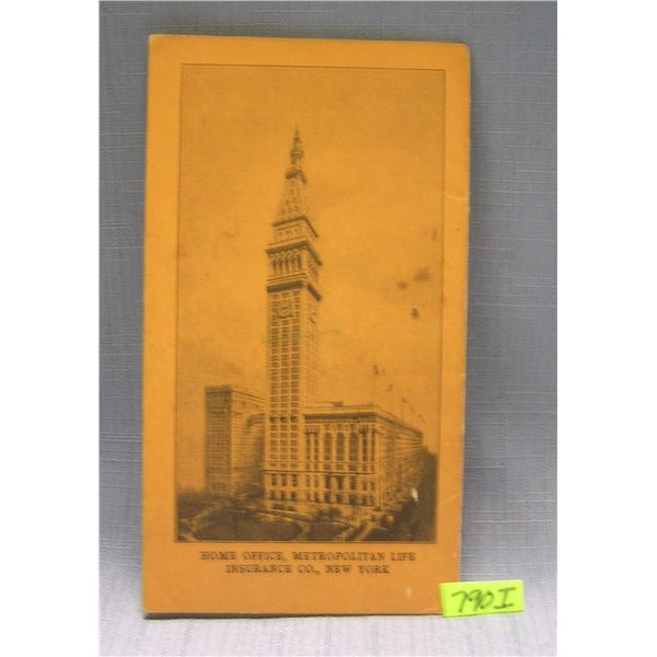 Metropolitan Life insurance co. premium booklet