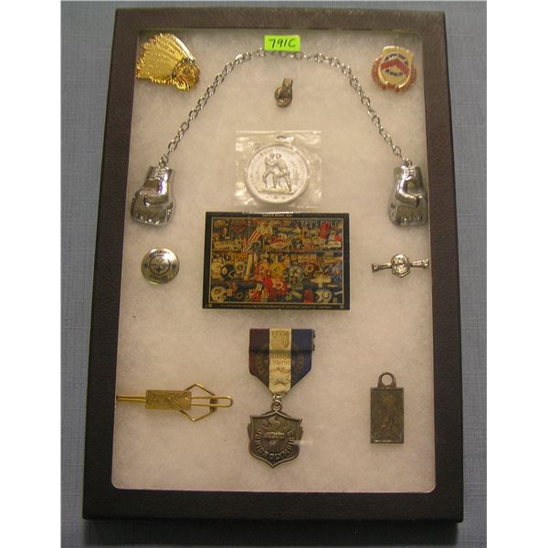 Great early group of sports collectibles