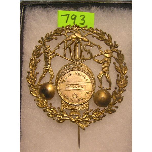 PH & WM Ebelng brewing company pin