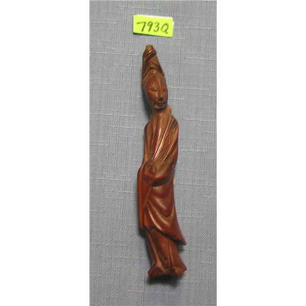 Vintage hand carved Asian Goddess figure