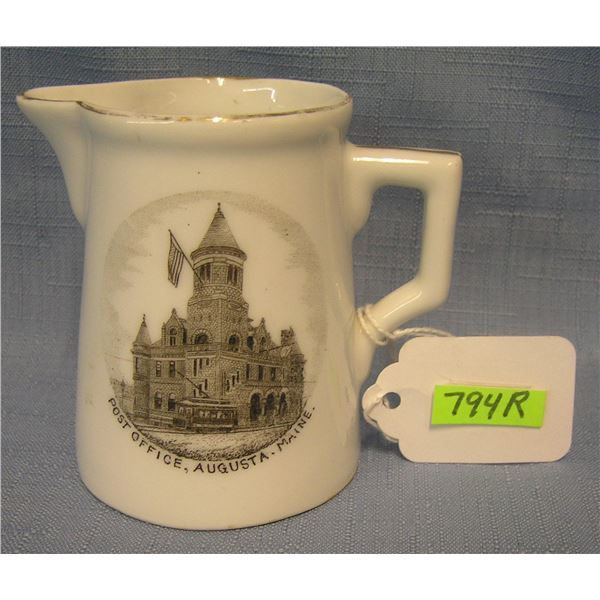Creamer from the post office of Augustus Maine