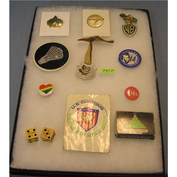 Group of advertising pieces and collectibles