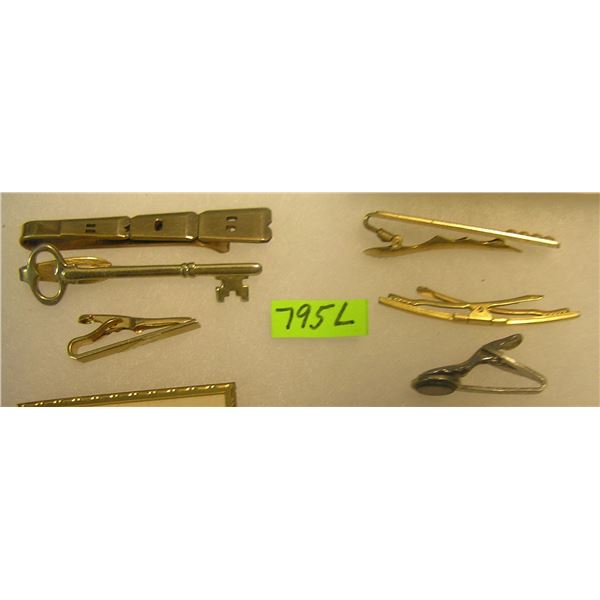 Group of vintage tie clasps
