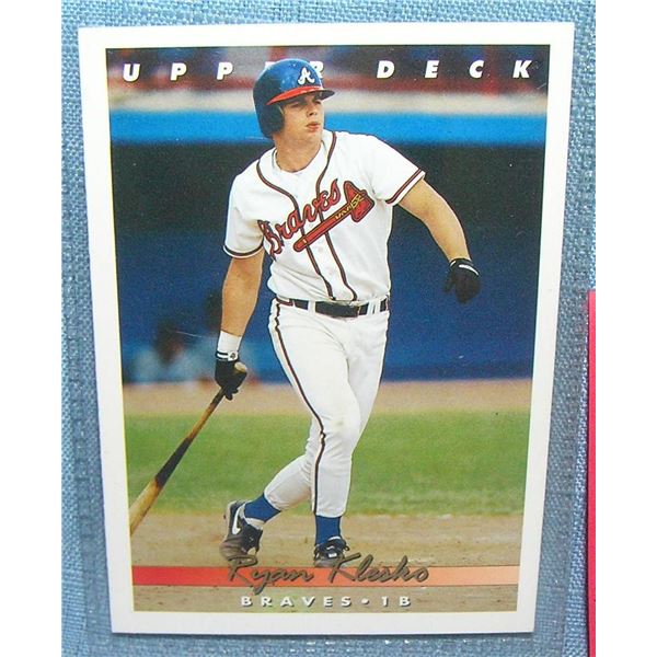 Vintage Ryan Klesko all star rookie baseball card