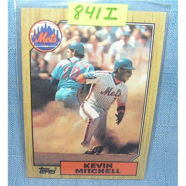 Vintage Kevin Mitchell rookie baseball card