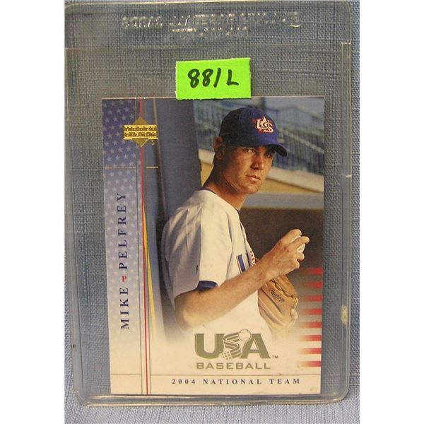 Vintage Mike Pelfrey rookie baseball card