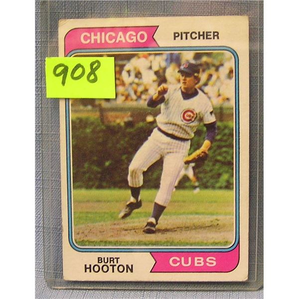 Vintage Burt Hooton rookie baseball card