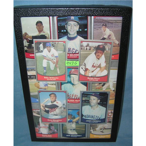Collection of antique style retro baseball cards