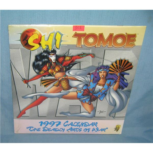 Vintage Shi and Tomoe original art calendar