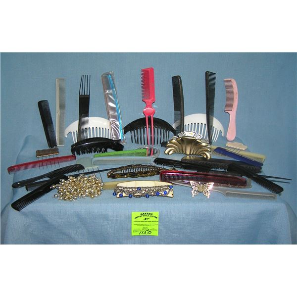 Barber shop and bueaty salon  combs and accessories