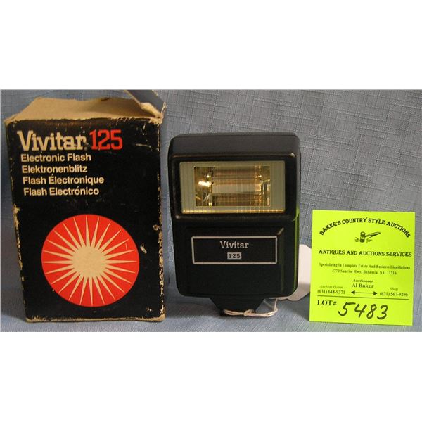 Vivitar 125 electronic flash in original box