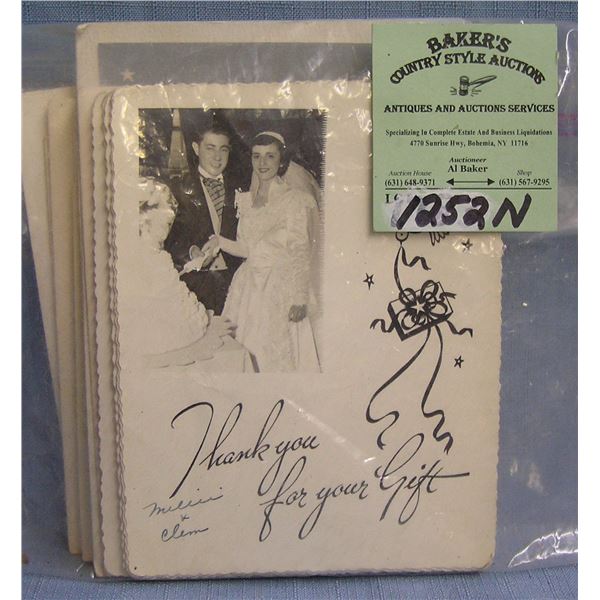 Group of vintage wedding photos