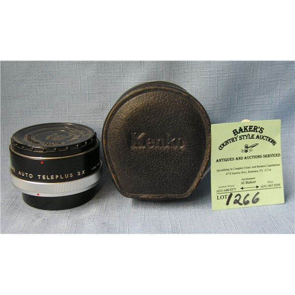 Vintage Kenko auto teleplus lens with case