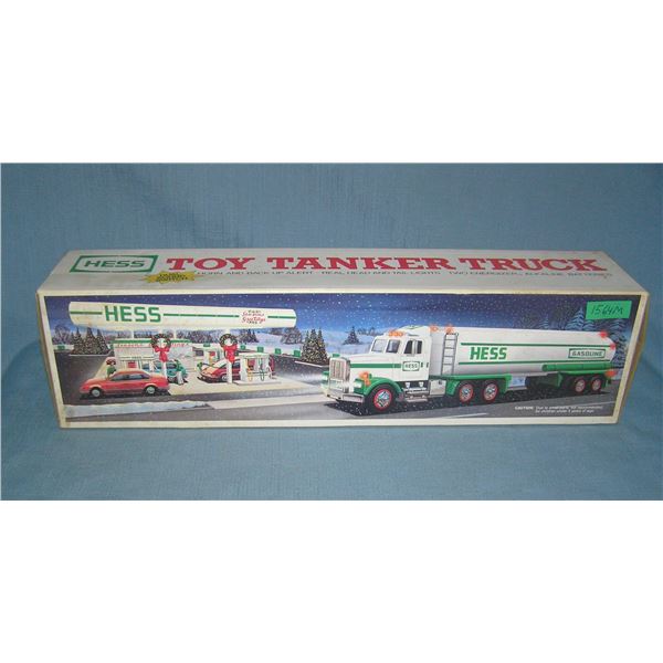 Hess toy tanker truck with original box