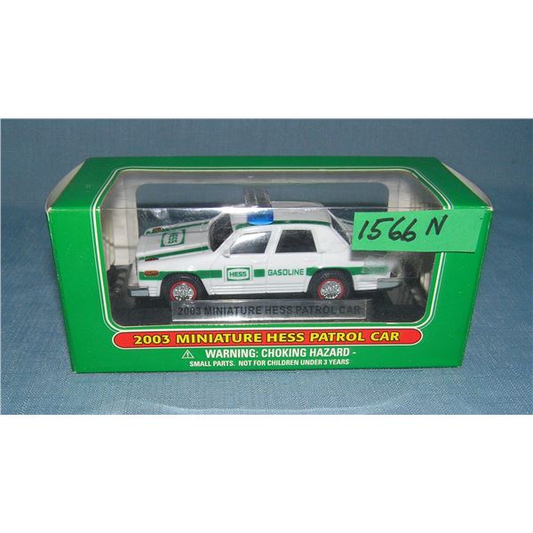 Vintage miniature Hess Patrol car