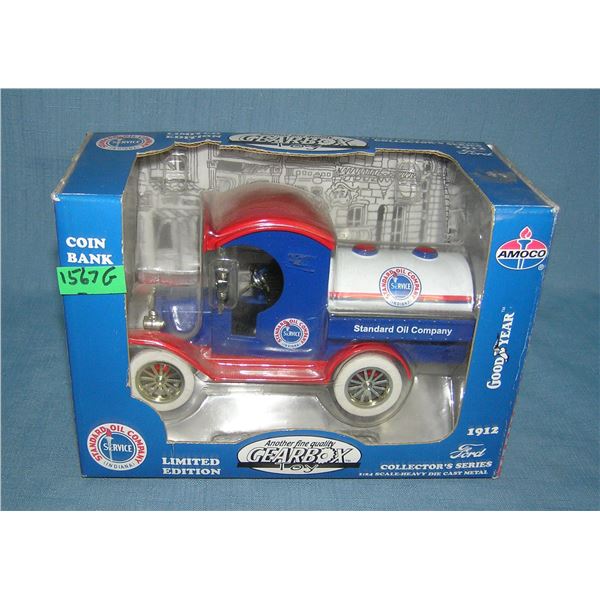 Vintage Amaco cast metal advertising Bank