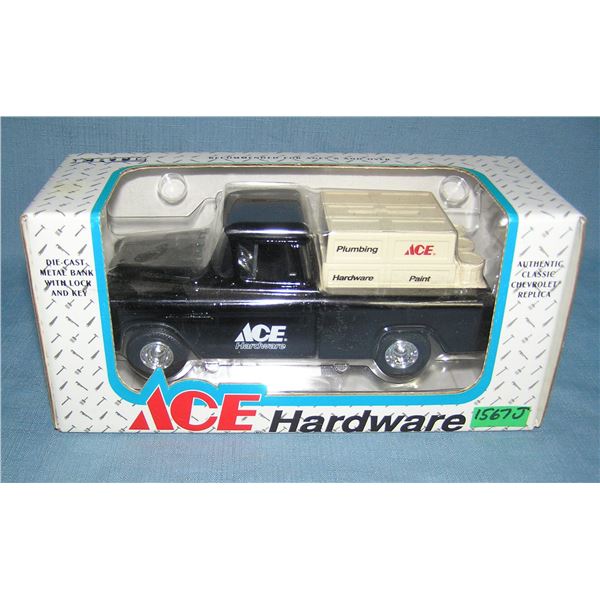 Vintage Ace Hardware cast metal advertising truck bank