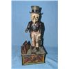 Uncle Sam hand painted cast iron mechanical bank circa 1886