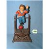 Image 1 : Boy on trapeze cast iron mechanical bank