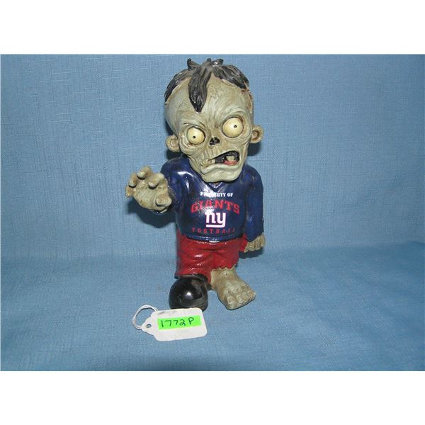Scary Spooky NY Giants mascot figure