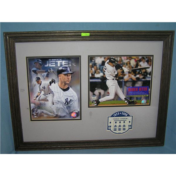 Derek Jeter oversized photo wall diorama