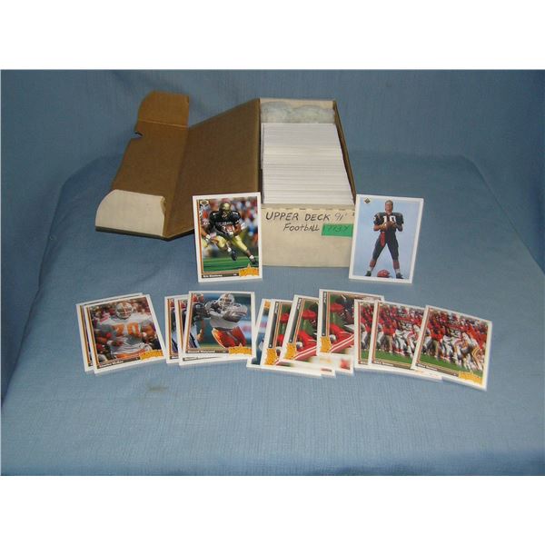 Upper Deck 1991 box of Football cards inc. All Stars and Rookies