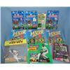 Group of sports collectibles