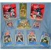 Group of sports collectibles