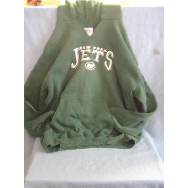 NY Jets pullover hooded sweat shirt