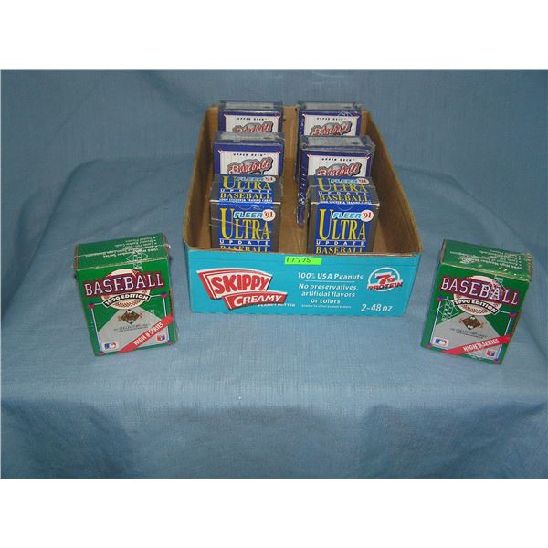 Box full of factory sealed baseball all star cards