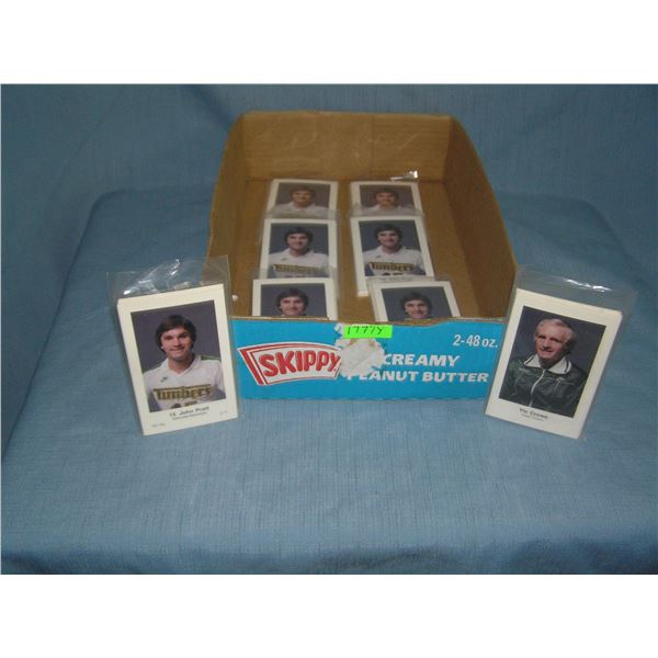 Box full of super star soccer card sets