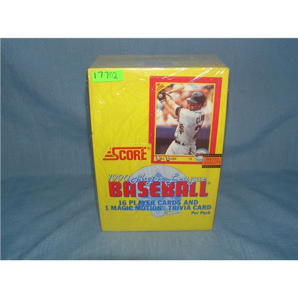 1990 Score factory wax box