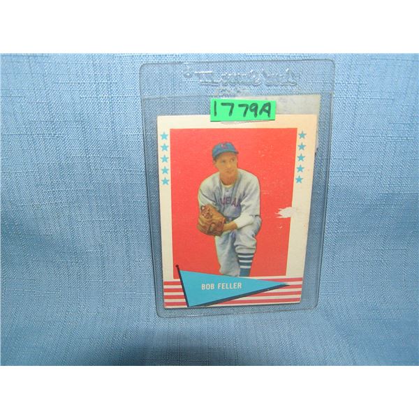 Bob Feller 1961 Fleer baseball card