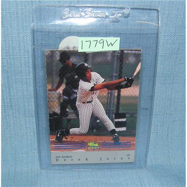 Derek Jeter rookie baseball card