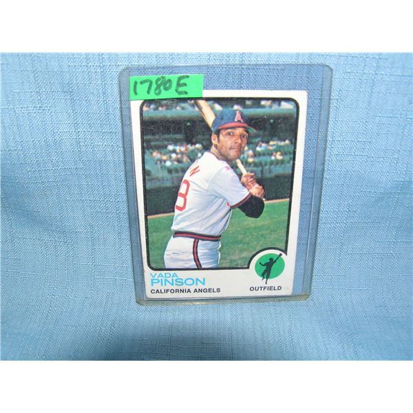 Vada Pinson 1973 Topps baseball card