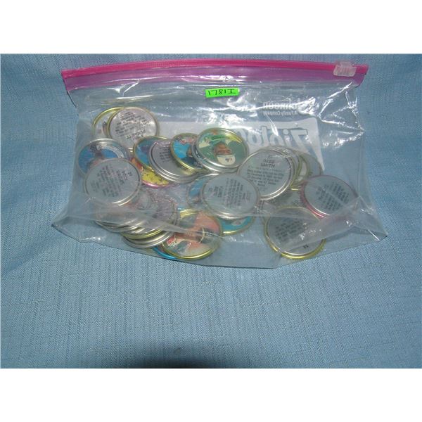 Bag full of baseball all star coins