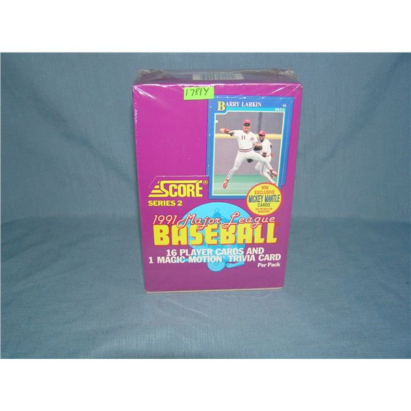 Score factory sealed  store display box of baseball  cards series 2