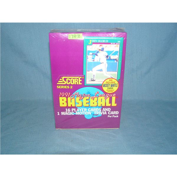 Score factory sealed  store display box of baseball  cards series 2