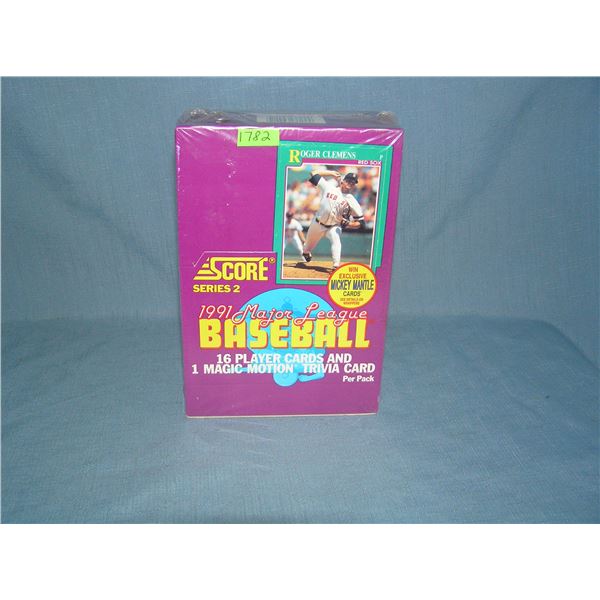 Score factory sealed  store display box of baseball  cards series 2