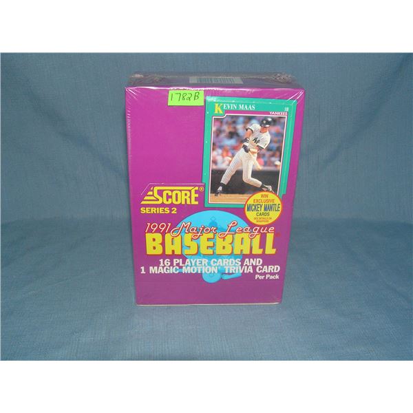 Score factory sealed  store display box of baseball  cards series 2